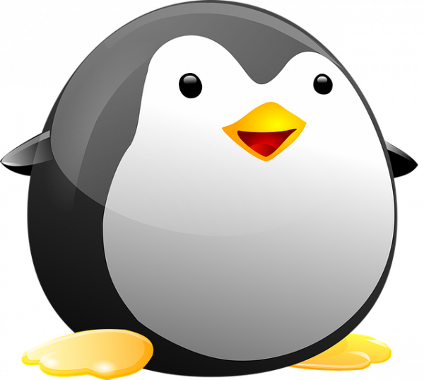 Fat Linux penguin