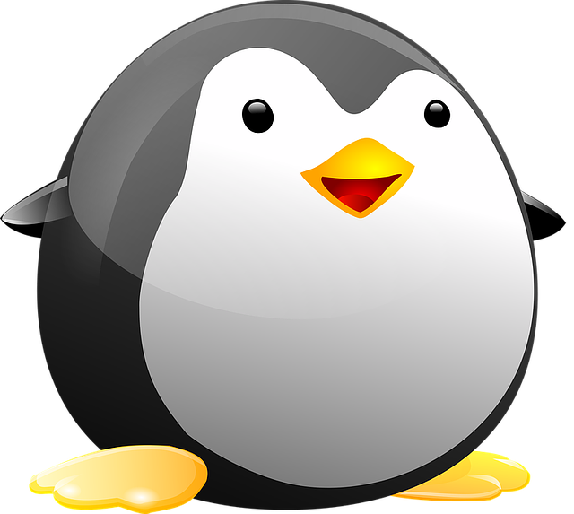 Fat Linux penguin